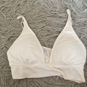 WOMENS RIBBED LOUNGE BRALETTE